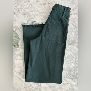 Zara Marine Straight Jeans Green Size 0